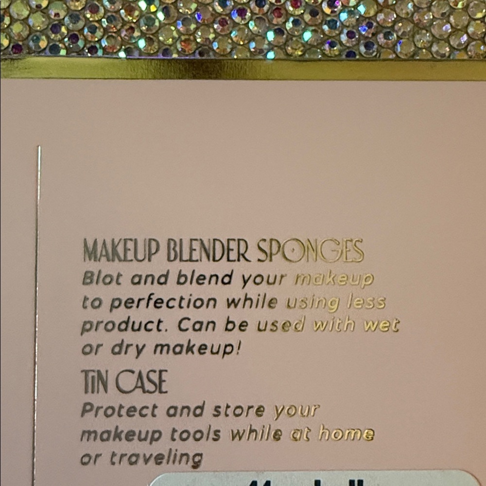 Glitz and glam Full Face Makeup Brush Set - Silver crystal - Picture 10 of 10